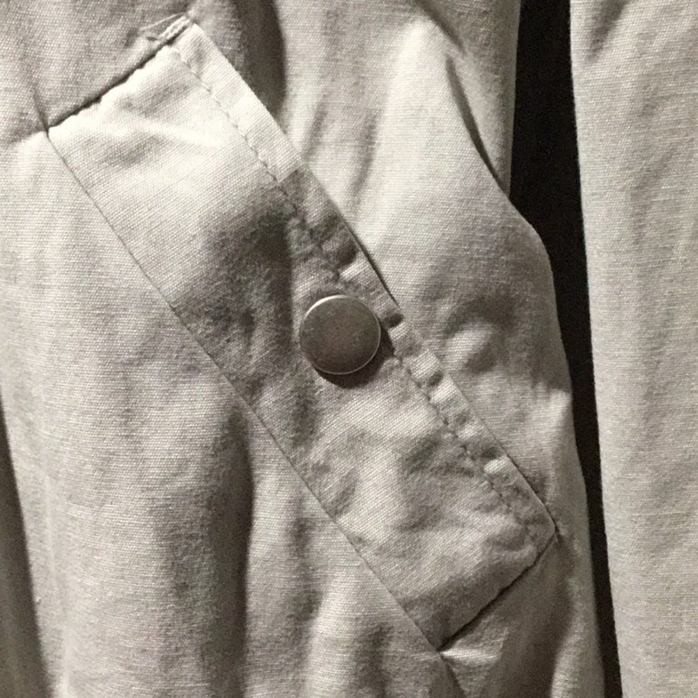 ⏰ Anthropology Tullette Khaki Bomber Jacket - Size S - Picture 4 of 12